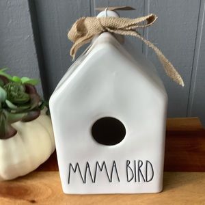 Rae Dunn MAMMA BIRD Birdhouse Design NEW